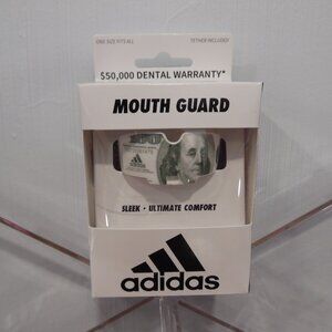 Adidas Mouth Guard Sleek and comfortable with a tether OS New!!
